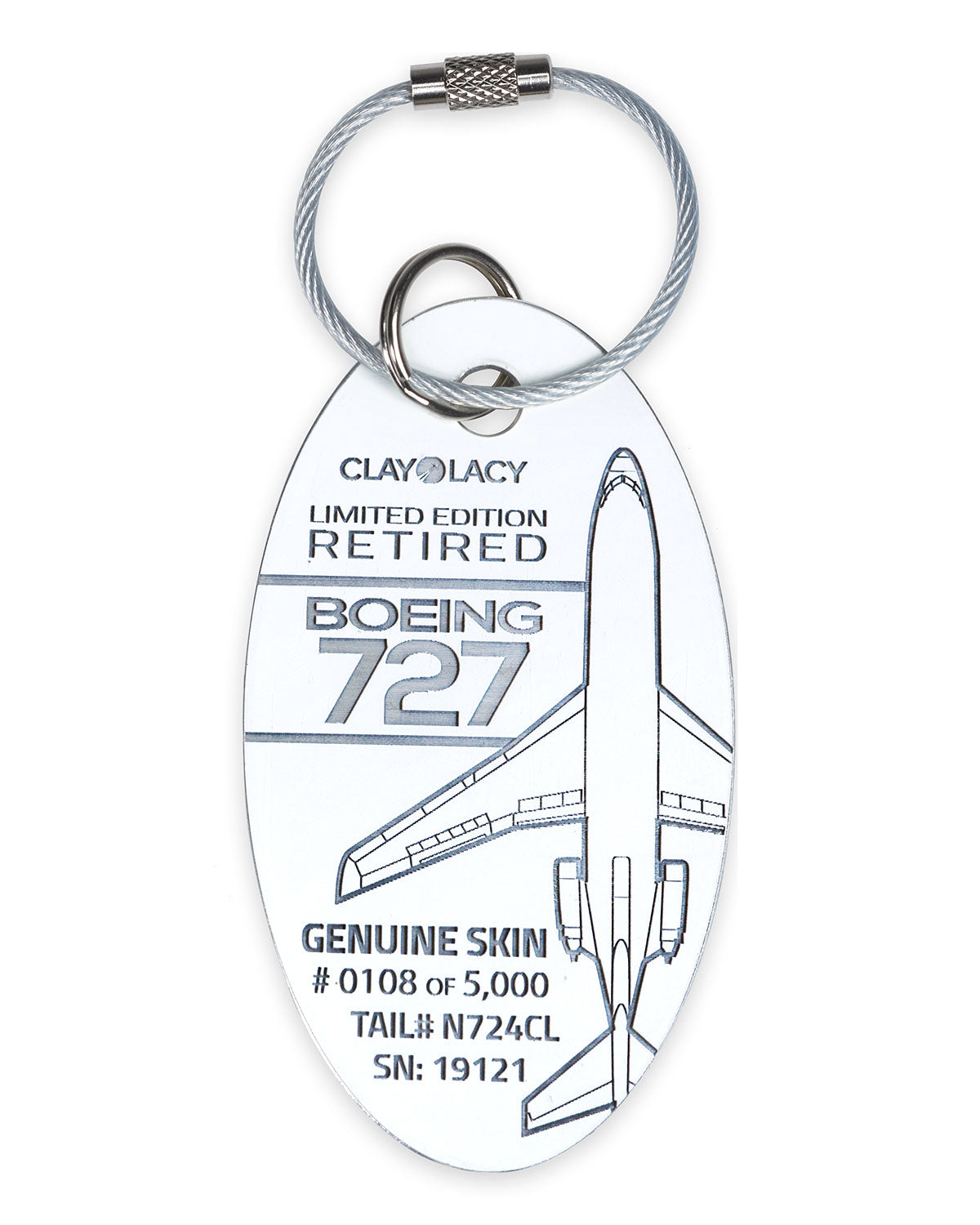 Aviationtag 初B727 白色 Aviationtag 初B727 白色 航空機・ヘリコプター