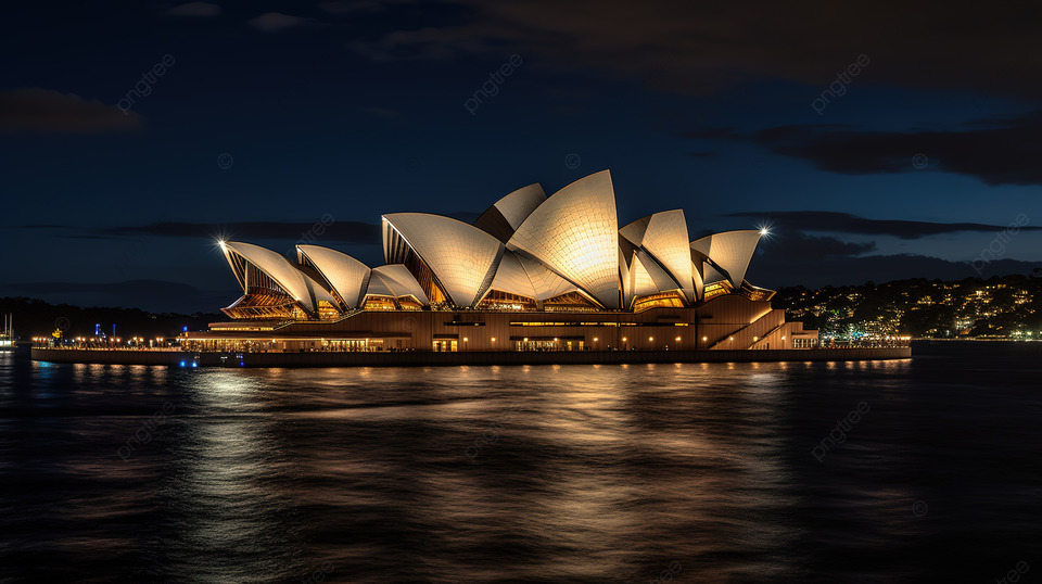 シドニー風景画 約124x102cm 金色フレーム シドニー風景画 約124x102cm