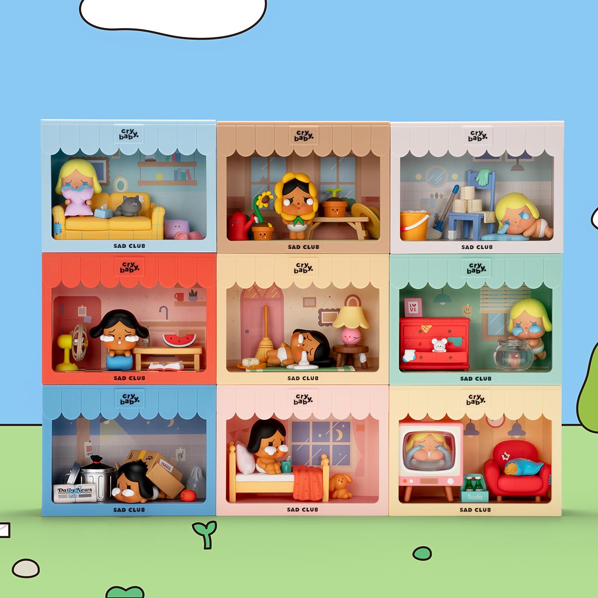 CRYBABY Sad Club Series Scene Sets | Blind Box - POP MART (United