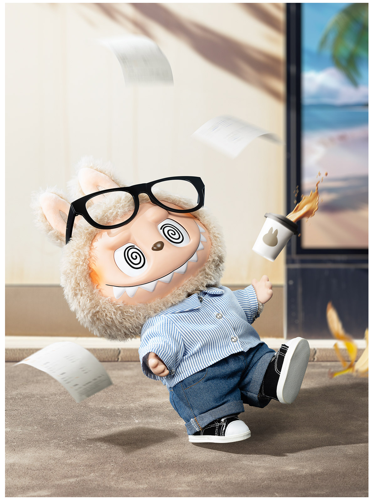 クリアファイル POP MART The Monsters Flip With Me!! Amazon.co.jp