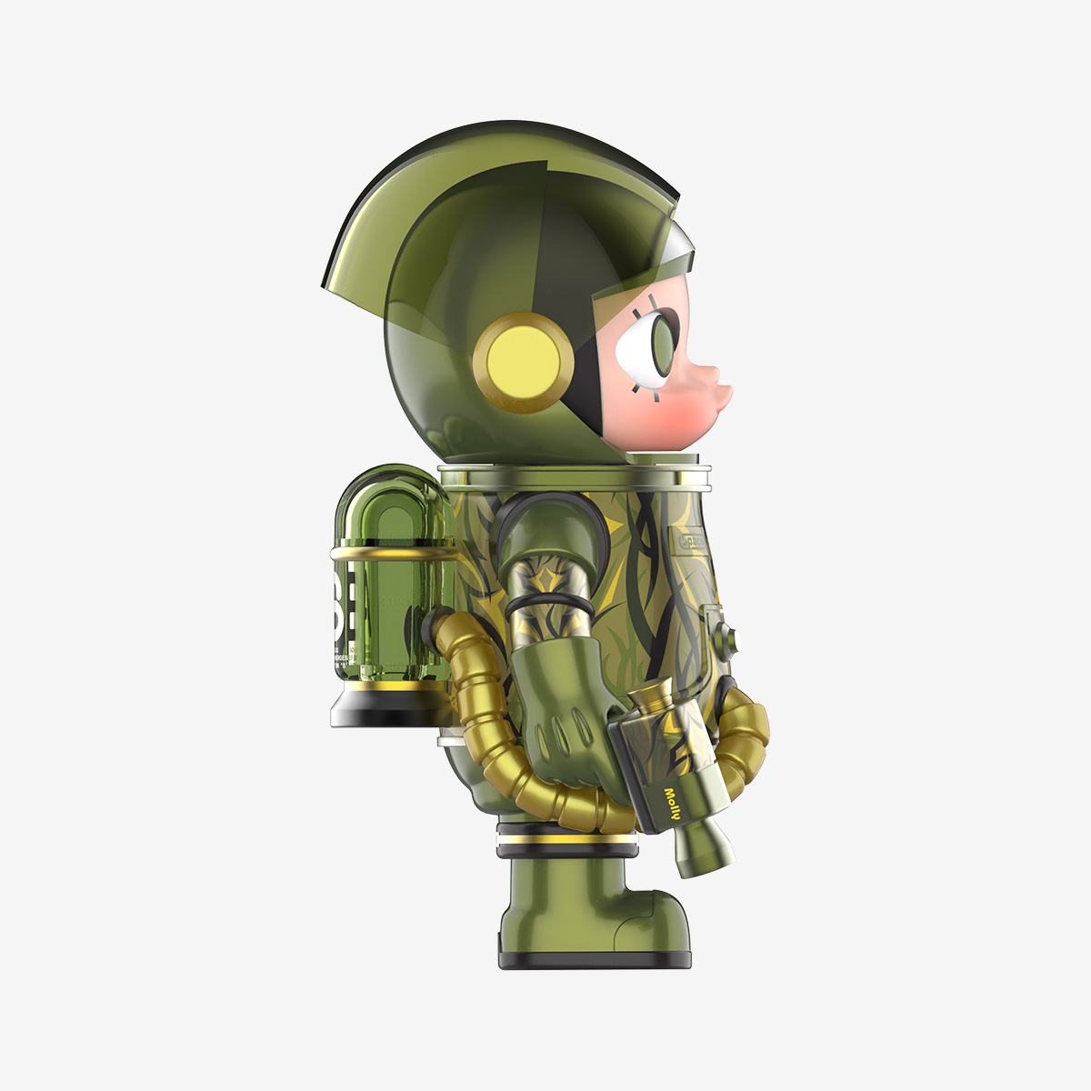 MEGA SPACE MOLLY 100% CLOT-Olive Alienegra - POP MART (United States)