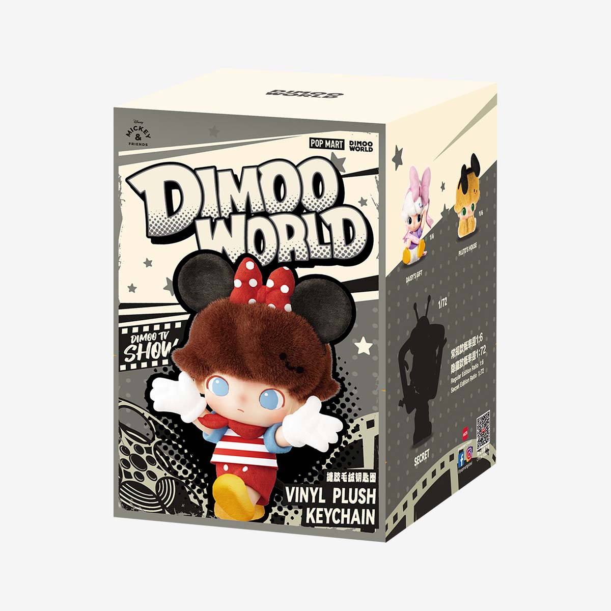 DIMOO WORLD × DISNEY Series-Vinyl Plush Keychain Blind Box - POP