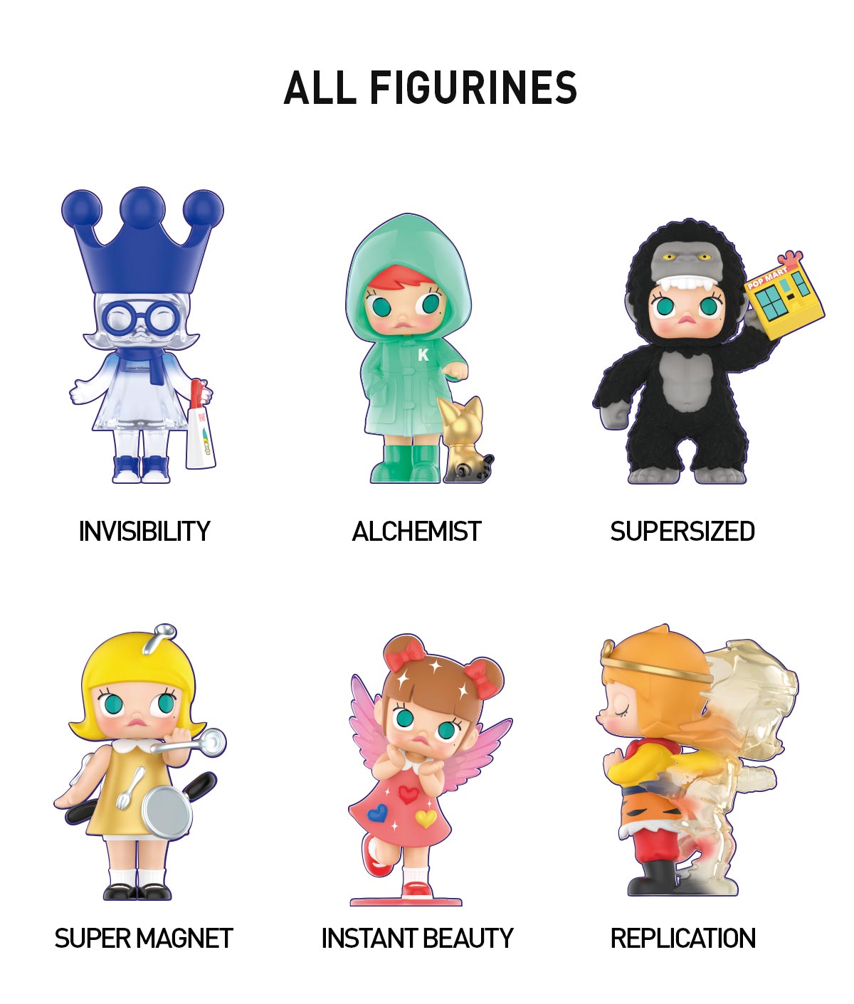 Molly My Instant Superpower シリーズ チャーム POP MART MOLLY My