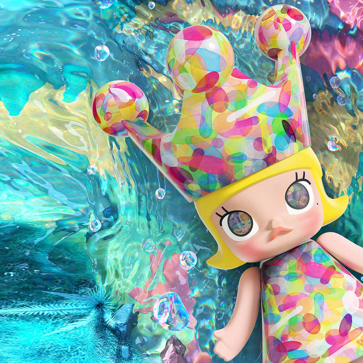 MEGA ROYAL MOLLY 400% Huang Yuxing-Bubbles - POP MART (Australia)