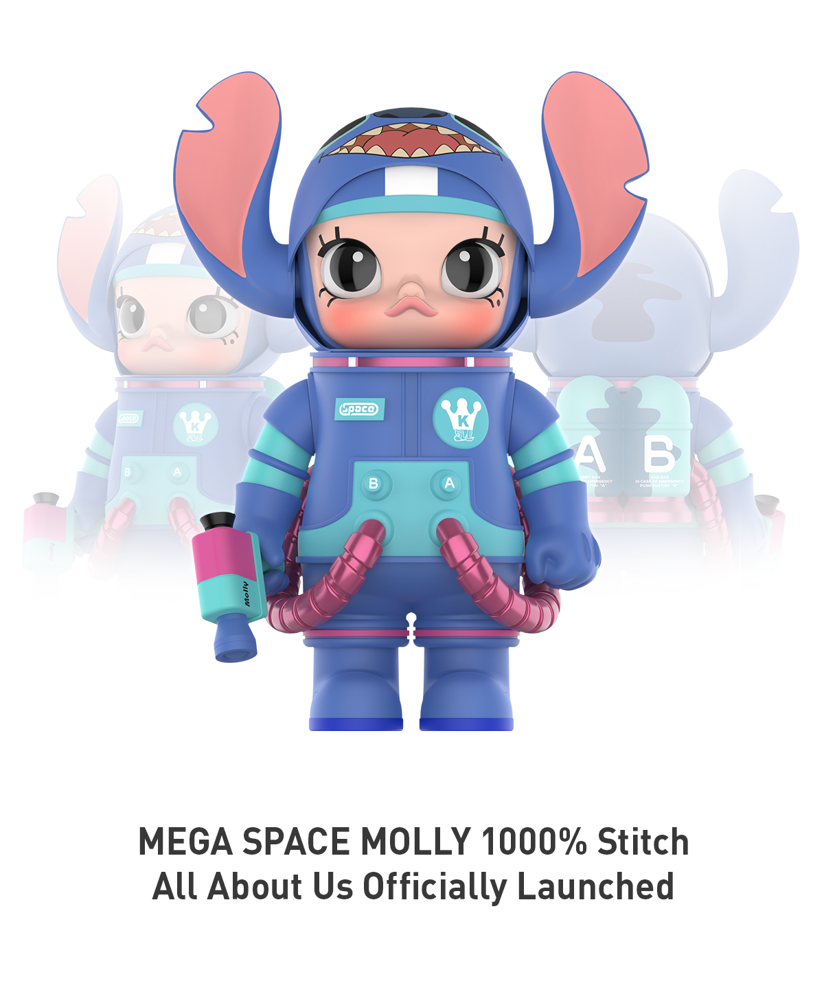 MEGA SPACE MOLLY 1000% Stitch - POP MART (Japan)