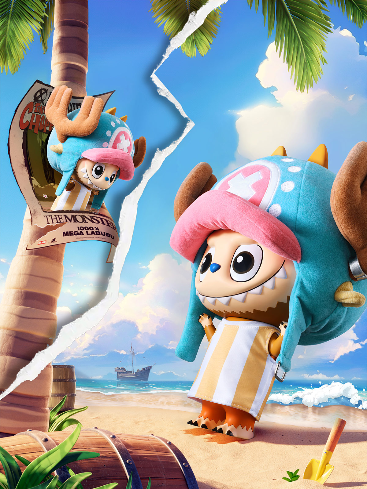 ポップマート ラブブ x One Piece 400% CHOPPER Labubu ラブブx One