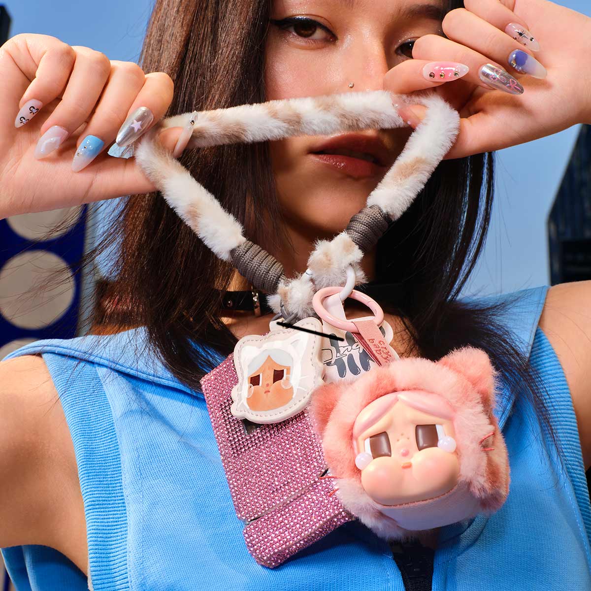 CRYBABY Wild but Cutie Series-Phone Charm Blind Box - POP MART (Japan)