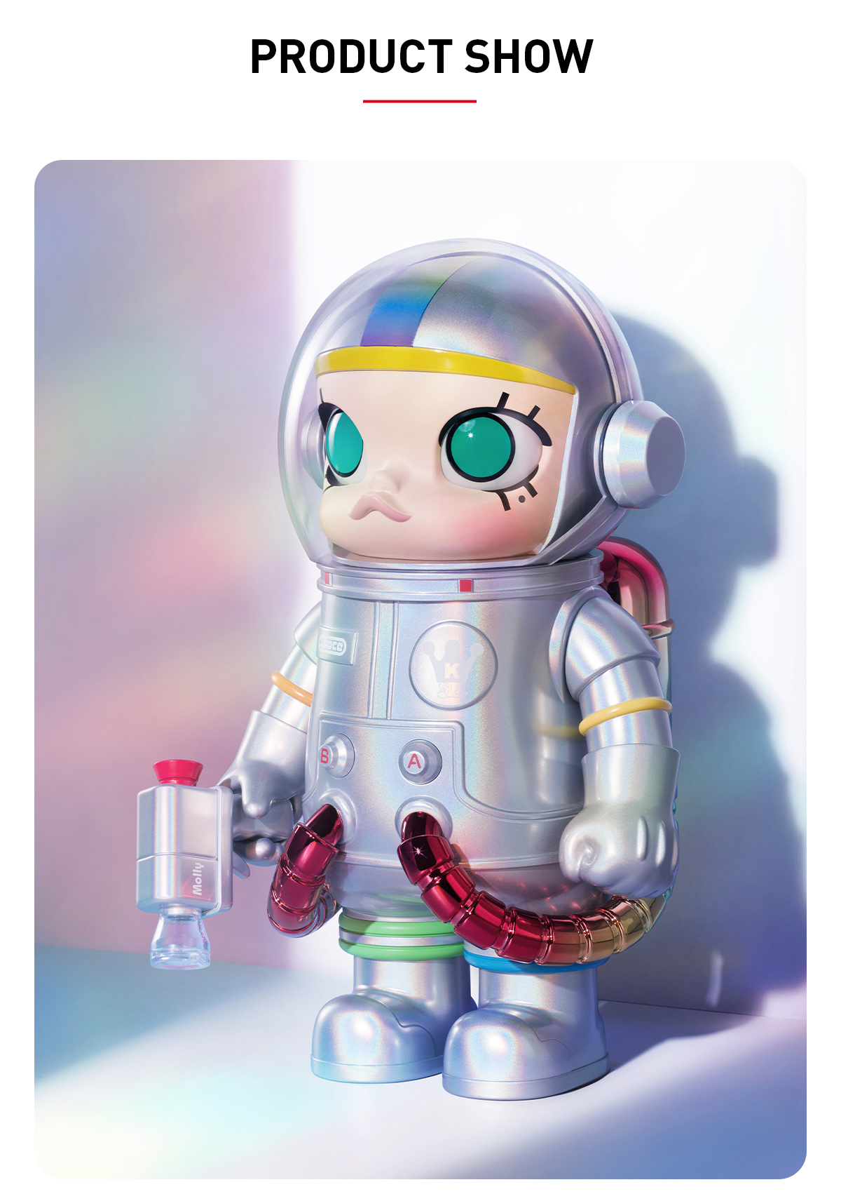 MEGA SPACE MOLLY 400% Rainbow 2.0 - POP MART (Japan)