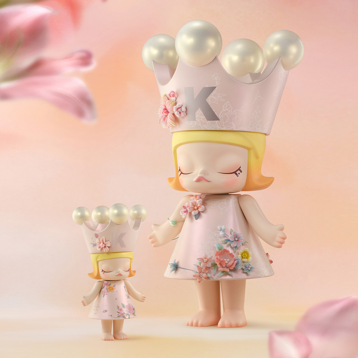 MEGA ROYAL MOLLY 400% - Velvet Flowers - POP MART (France)