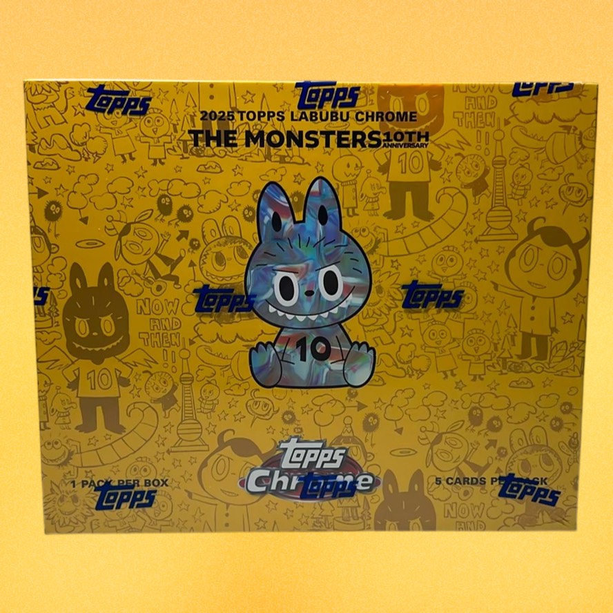 2025 Topps Chrome Labubu The Monsters 10th Anniversary Box
