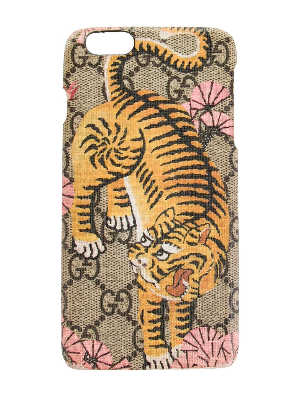 Gucci GG Bengal Tiger iPhone 6 Plus Case - Brown Phone Cases