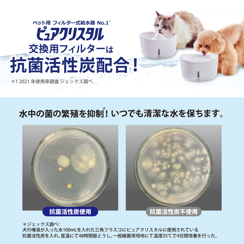 ピュアクリスタル 軟水化フィルター 全円 猫用 4個入 | ジェックス株式会社
