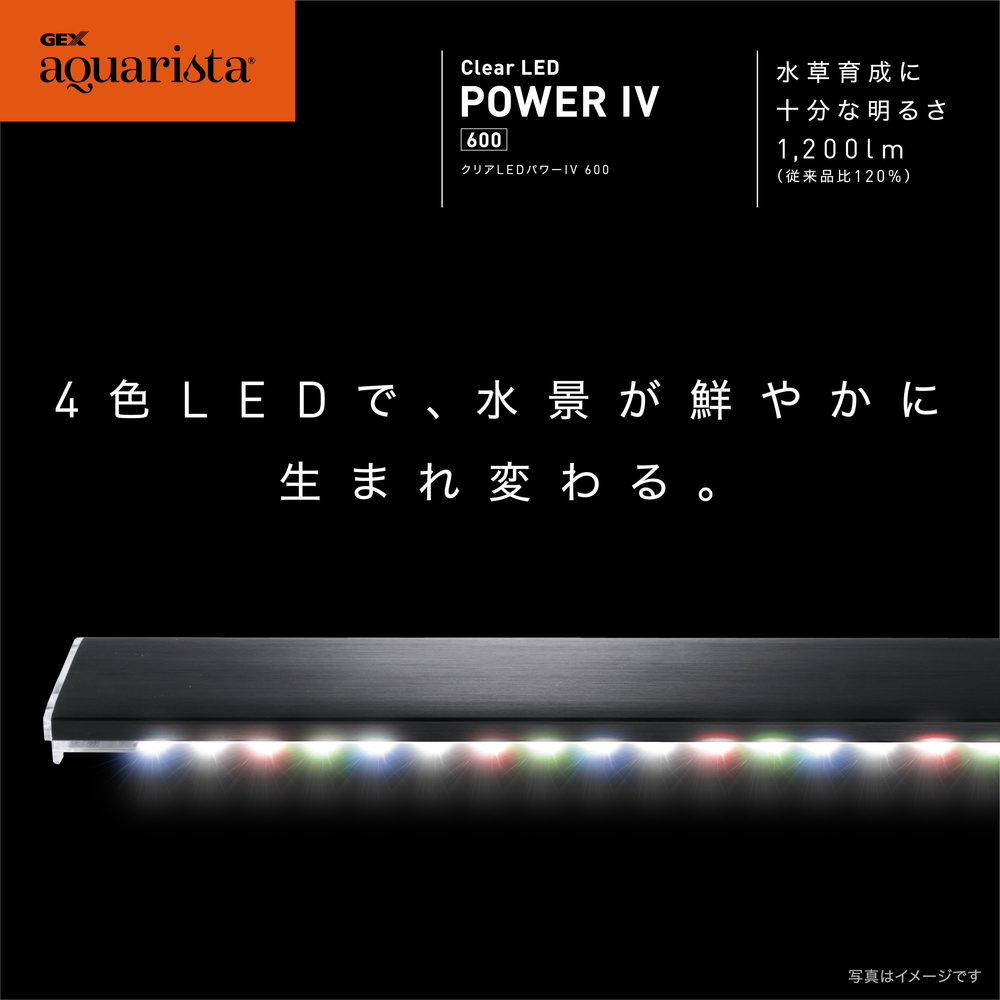 GEX aquarista CLEAR LED POWERⅣ 600 BK | ジェックス株式会社