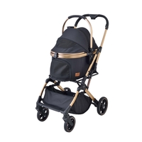 わんわんカート 多頭用DXplus-N 千鳥柄ブラック | ジェックス株式会社