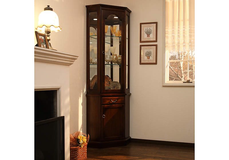 karimoku カリモク 木製 収納家具 ブラウン アンティーク レトロ 楽天