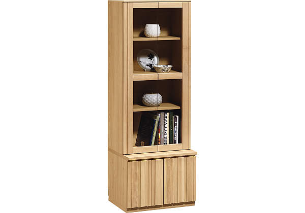 カリモク】ガラスキャビネット サイドボード リビング収納 書棚