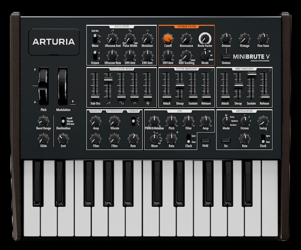 Arturia「MiniBrute V」生々しいアナログ感はそのままにモノからポリへ