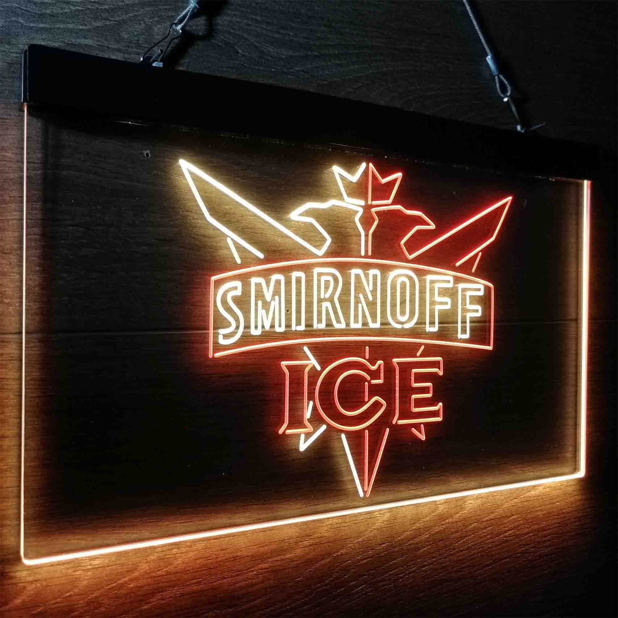 Smirnoff Vodka Bar Neon-Like LED Sign | Home Bar Gift
