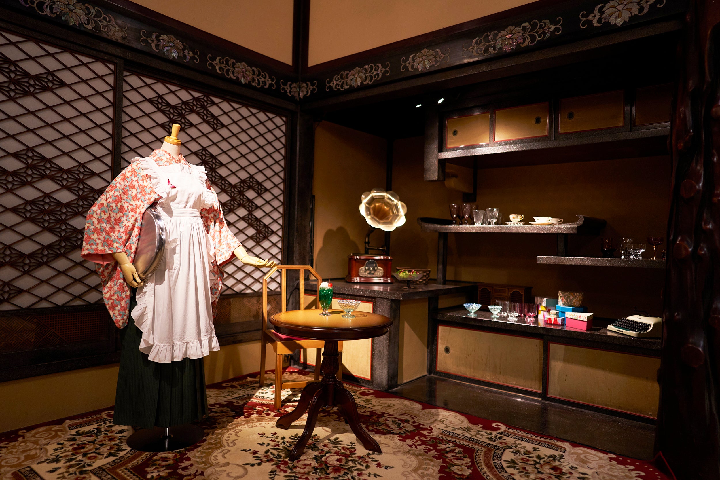 大正ロマン 電笠 当時の希少な照明です 大正硝子 レトロ硝子