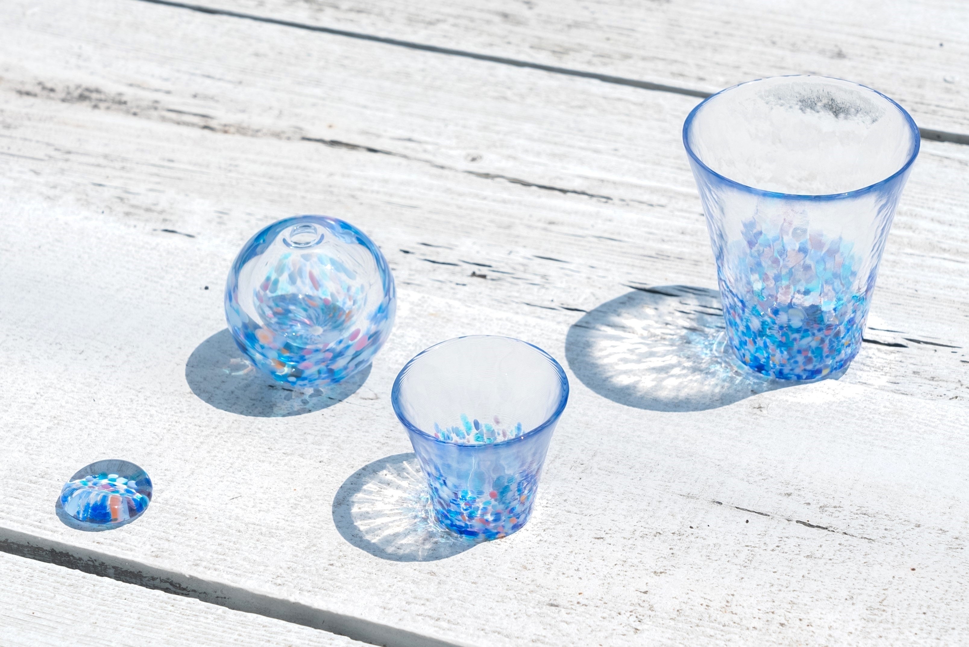 津軽びいどろ 北洋硝子 水鉢1点 津軽びいどろ 北洋硝子 水鉢✖️1点