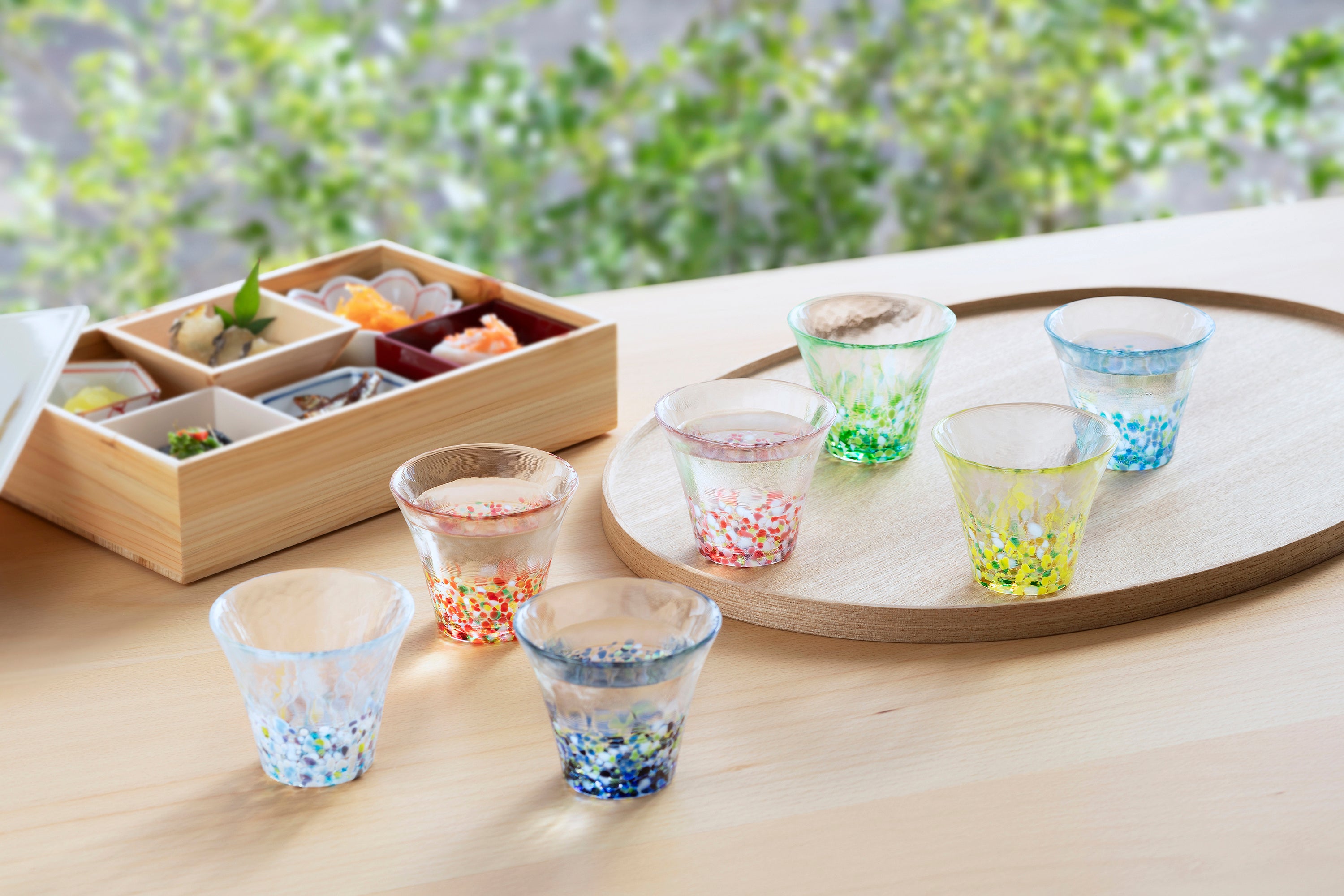 骨董 時代ガラス 瑠璃色フチ 希少 千段 糸巻き輪鉢 菓子器 氷コップ