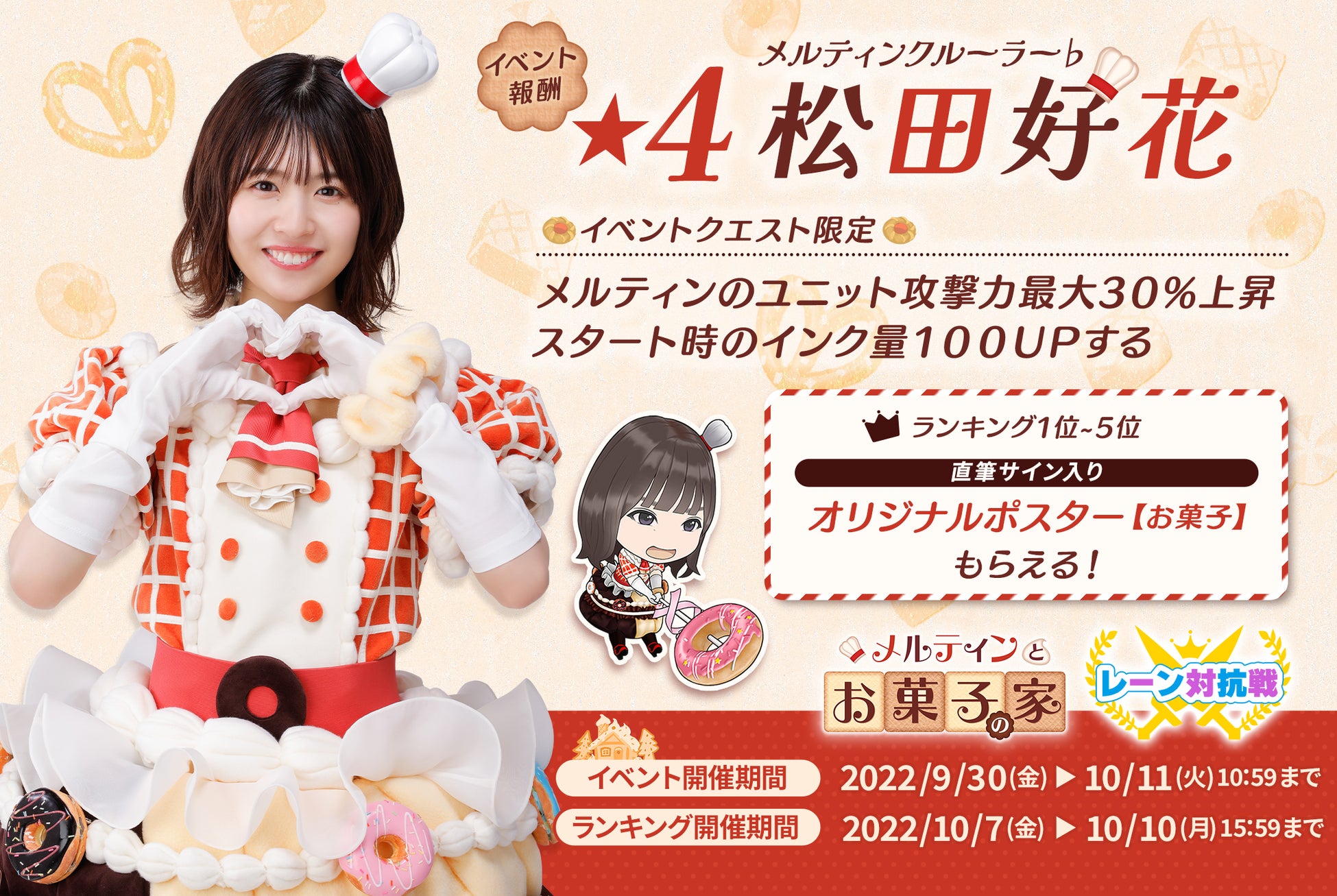 日向坂46 松田好花 「ひなくり2021」サンタ衣装 生写真 直筆サイン入り