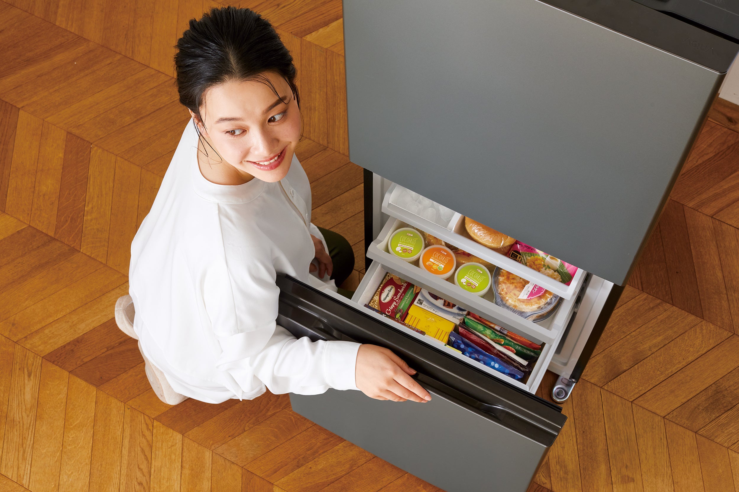 AQUA アクア 200L 冷蔵庫 2023年製造 ウッドブラック 楽天市場】冷蔵庫