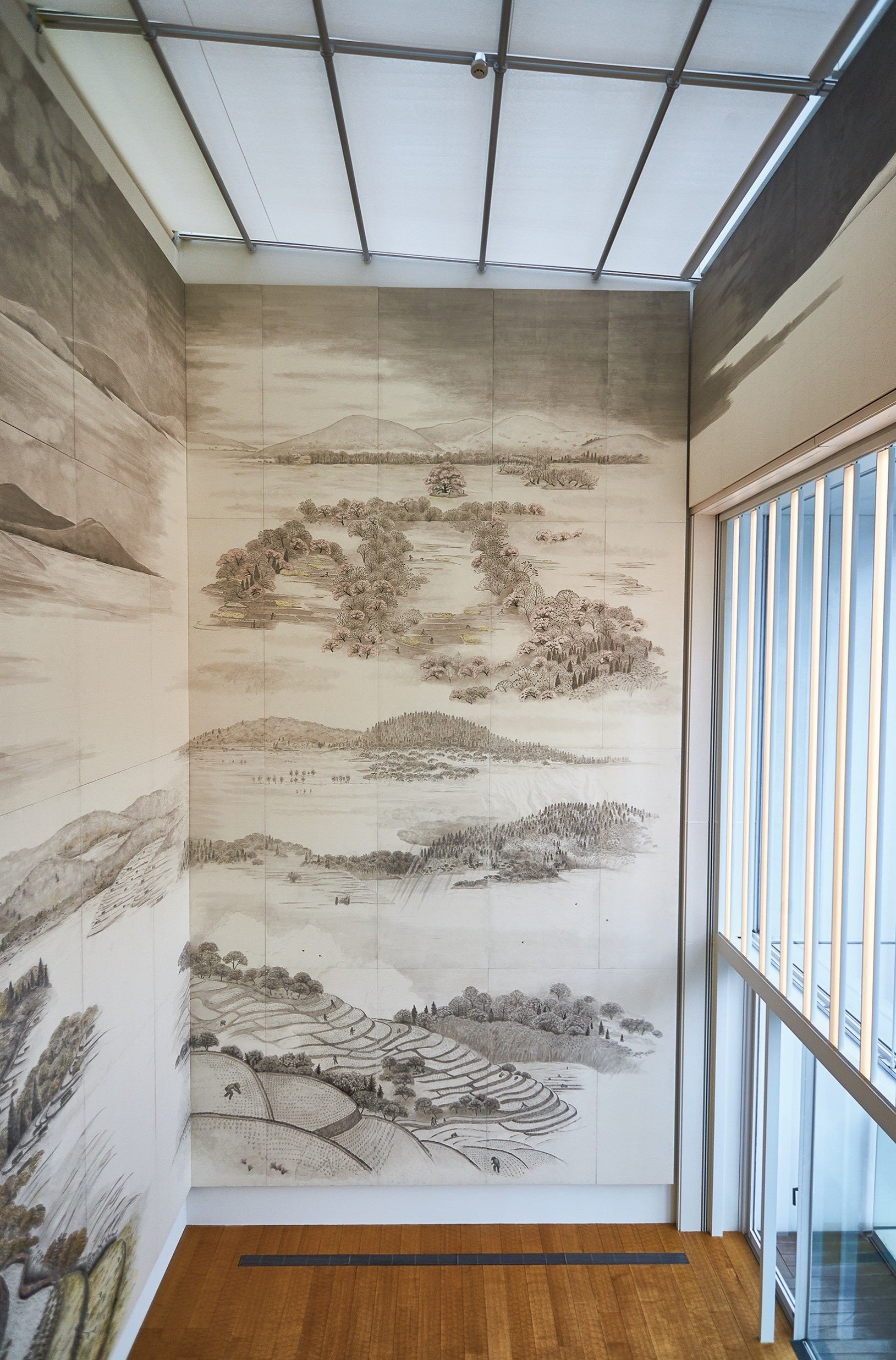 細川護熙作・巨大アート『棚田の四季』限定無料公開 | 株式会社