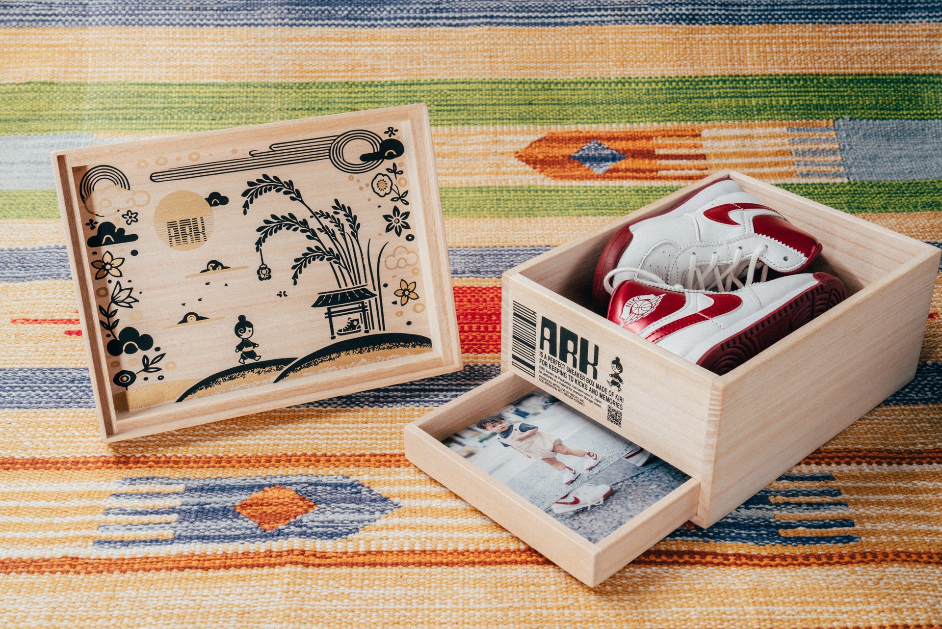 リーボ ✕ 増田桐箱店の桐箱ブランド『桐尊足-キリノミコト-』より新