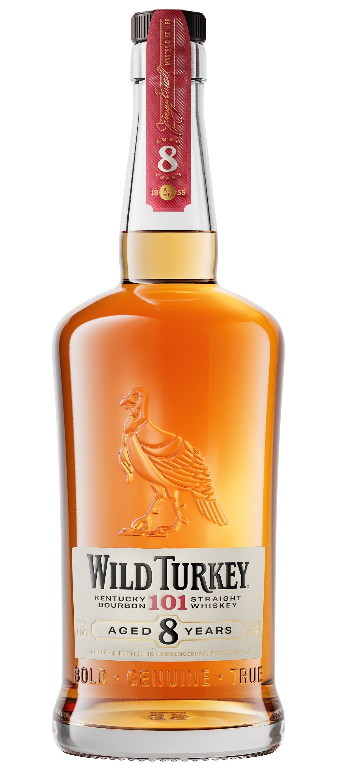 プレミアムバーボン ワイルドターキーを代表する 8年がボトルデザイン