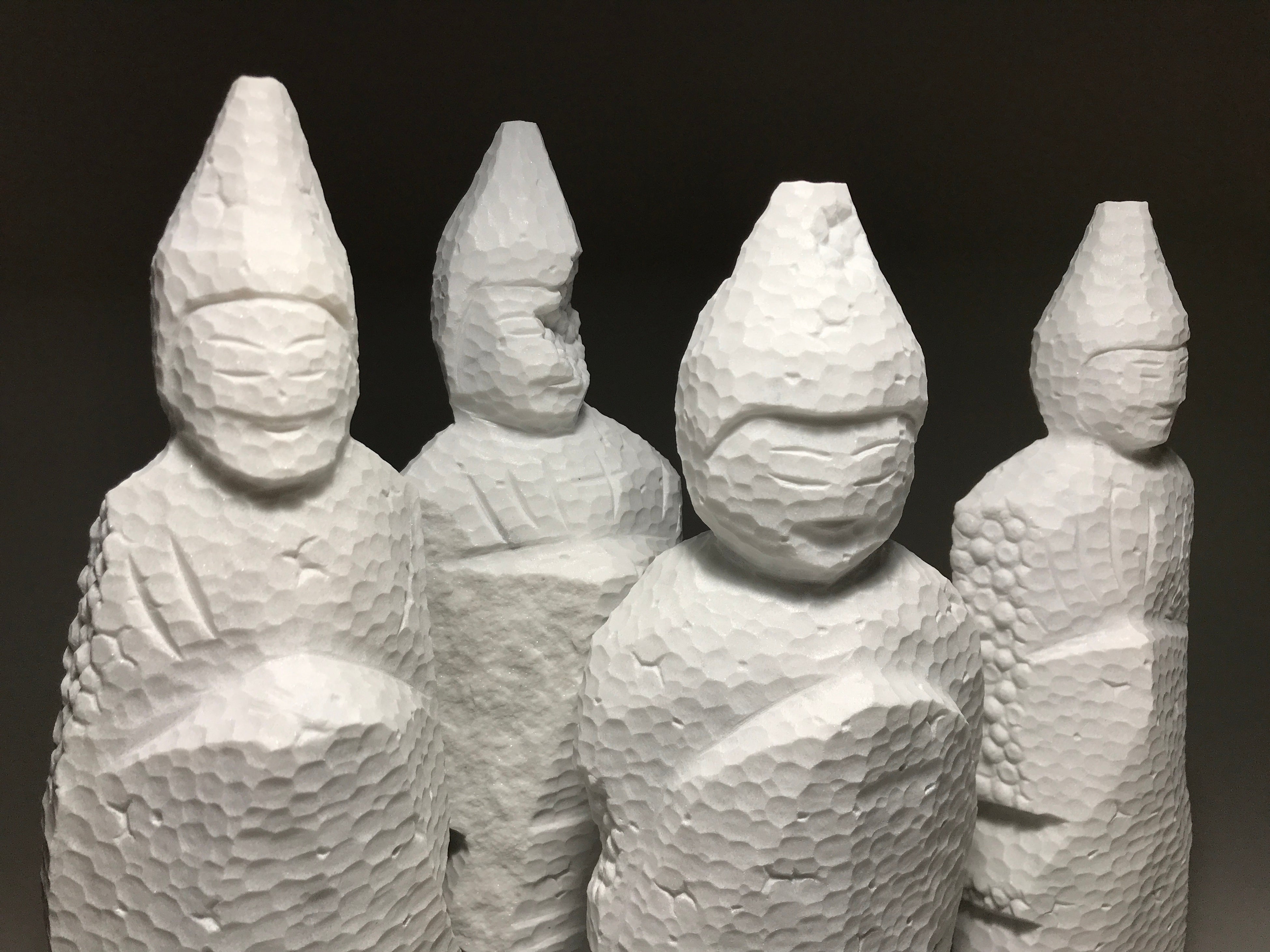 田中坦三 石彫 現代アート ストーンマーク 美術品 彫刻 オブジェ 田中