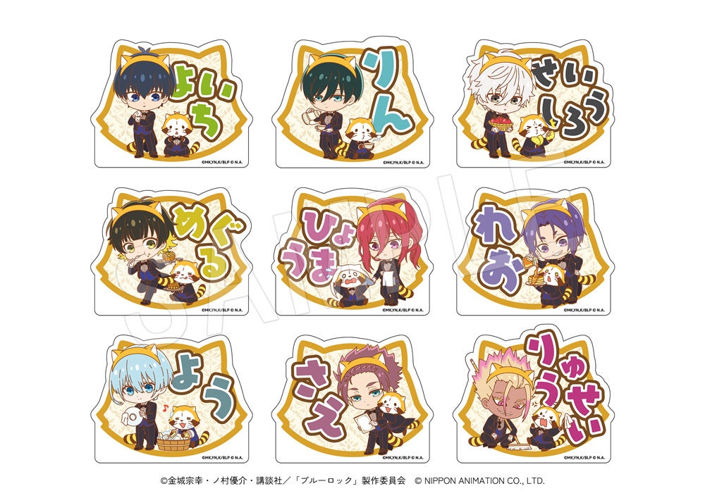 ブルーロック 國神 錬介 中外 コラボカフェ 執事ver. 等身 缶バッジ TV