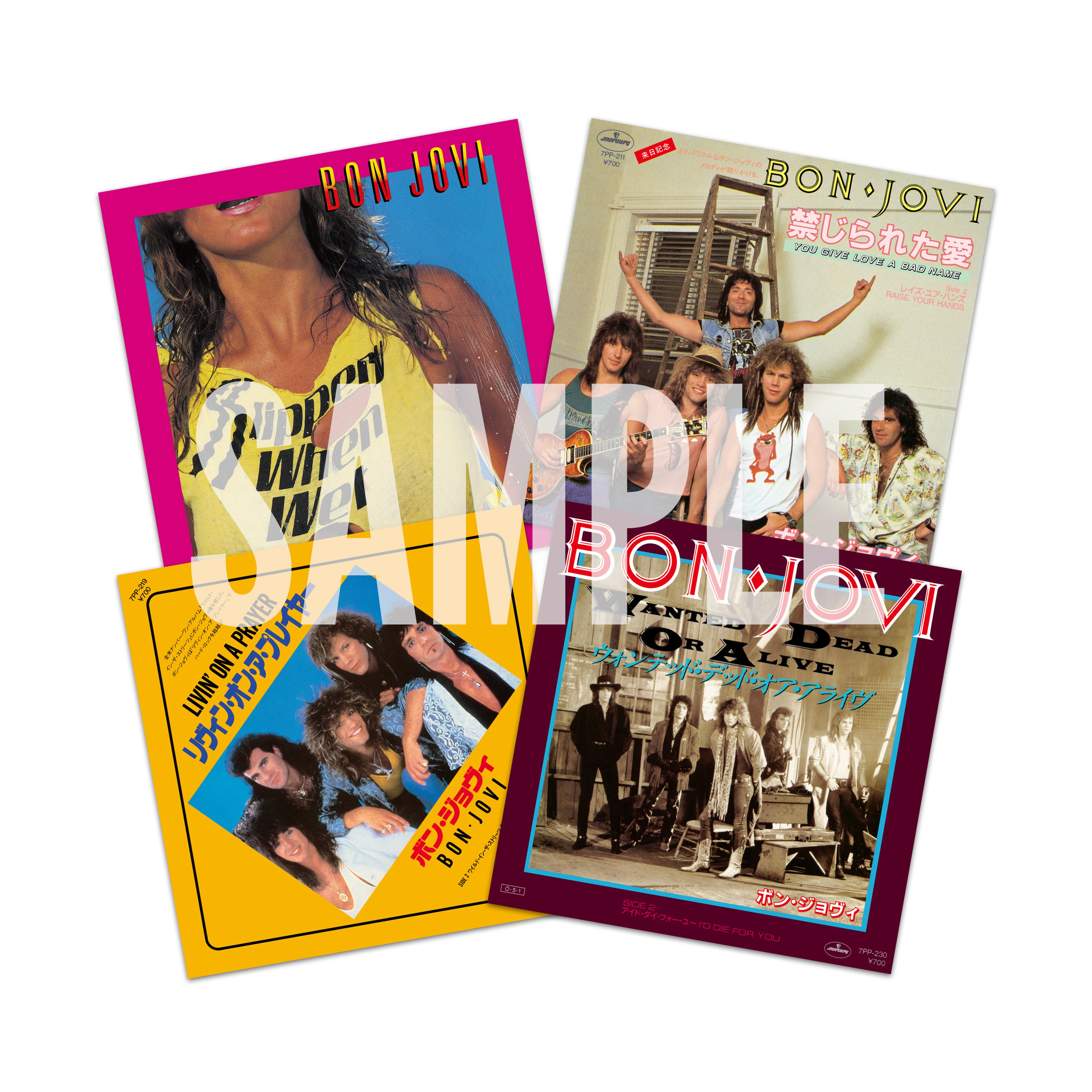ボン・ジョヴィ歴代アルバムショットグラスセット ボン・ジョヴィ歴代