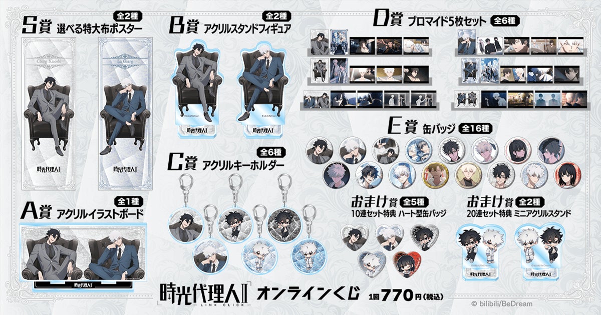 時光代理人 くじ引き堂 おまけ ハート型缶バッジ 時光代理人 くじ引き