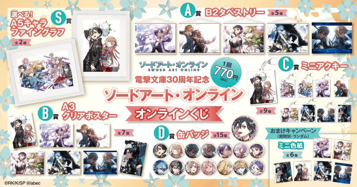 電撃文庫30周年を記念して、原作イラストレーターabec氏のイラストを