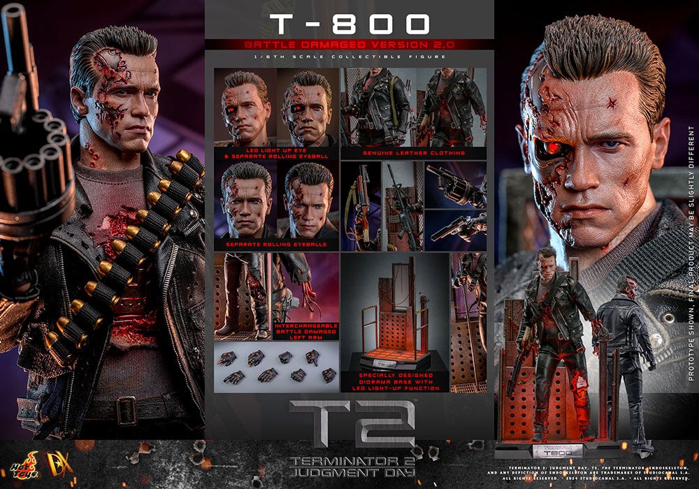 ホットトイズ DX10 T-800 ターミネーター2 hottoys 同梱可 ホット