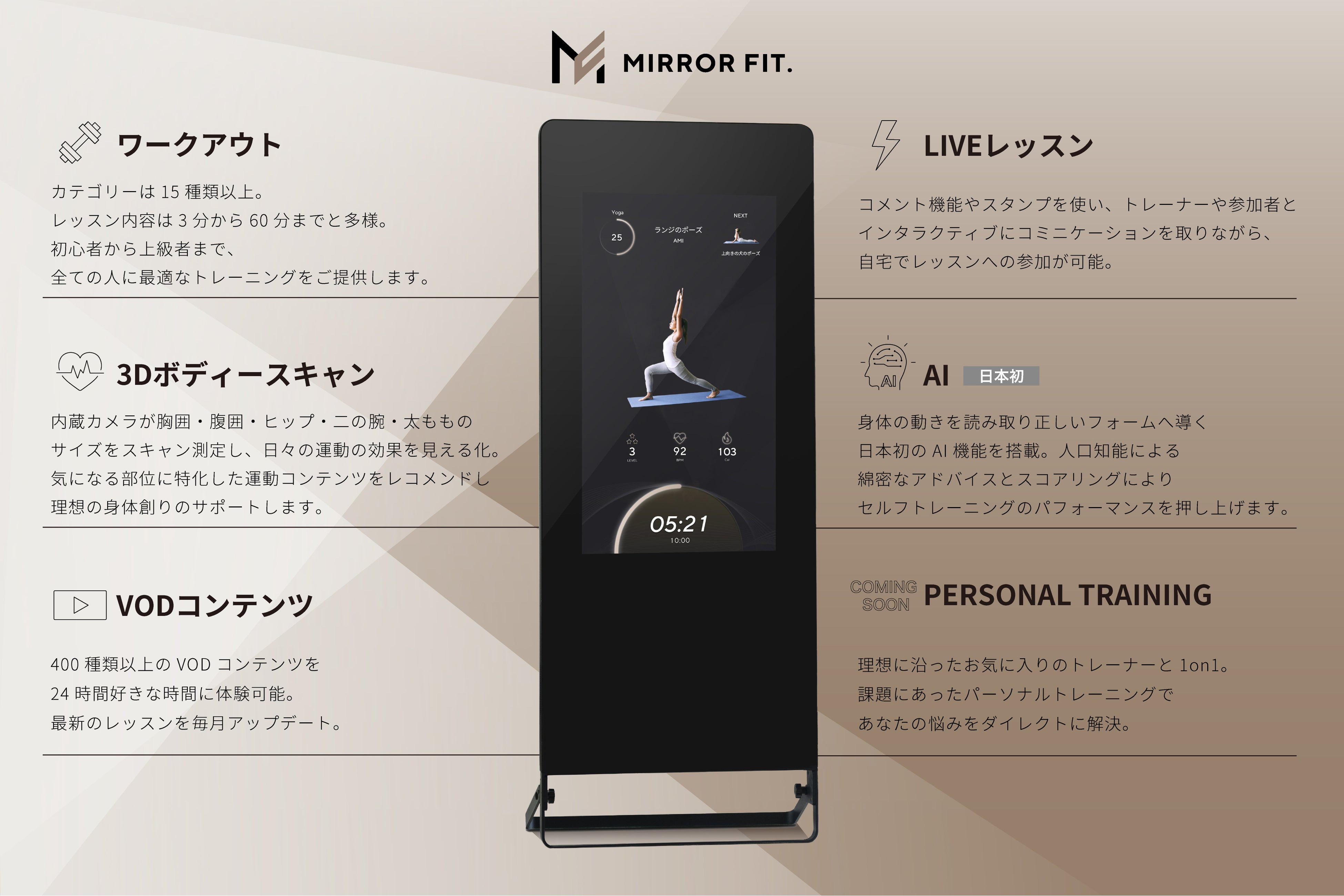 これからのライフスタイルをサポートする次世代型スマートミラーを開発