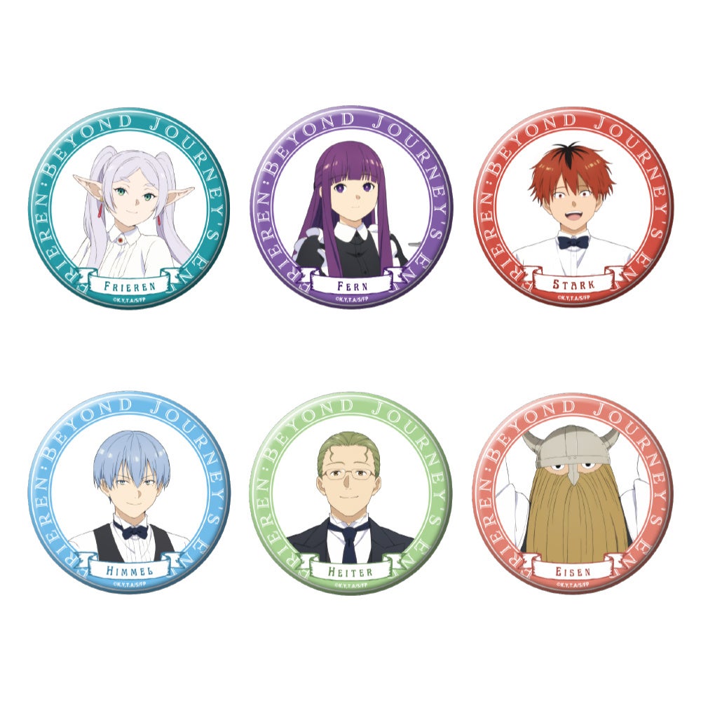 葬送のフリーレン カフェ フリーレン ヒンメル 缶バッチ ストロータグ