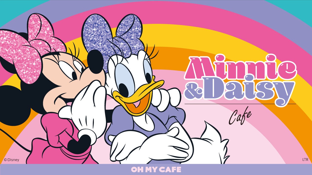 ディズニーキャラクター「ミニーマウス」と「デイジーダック」の