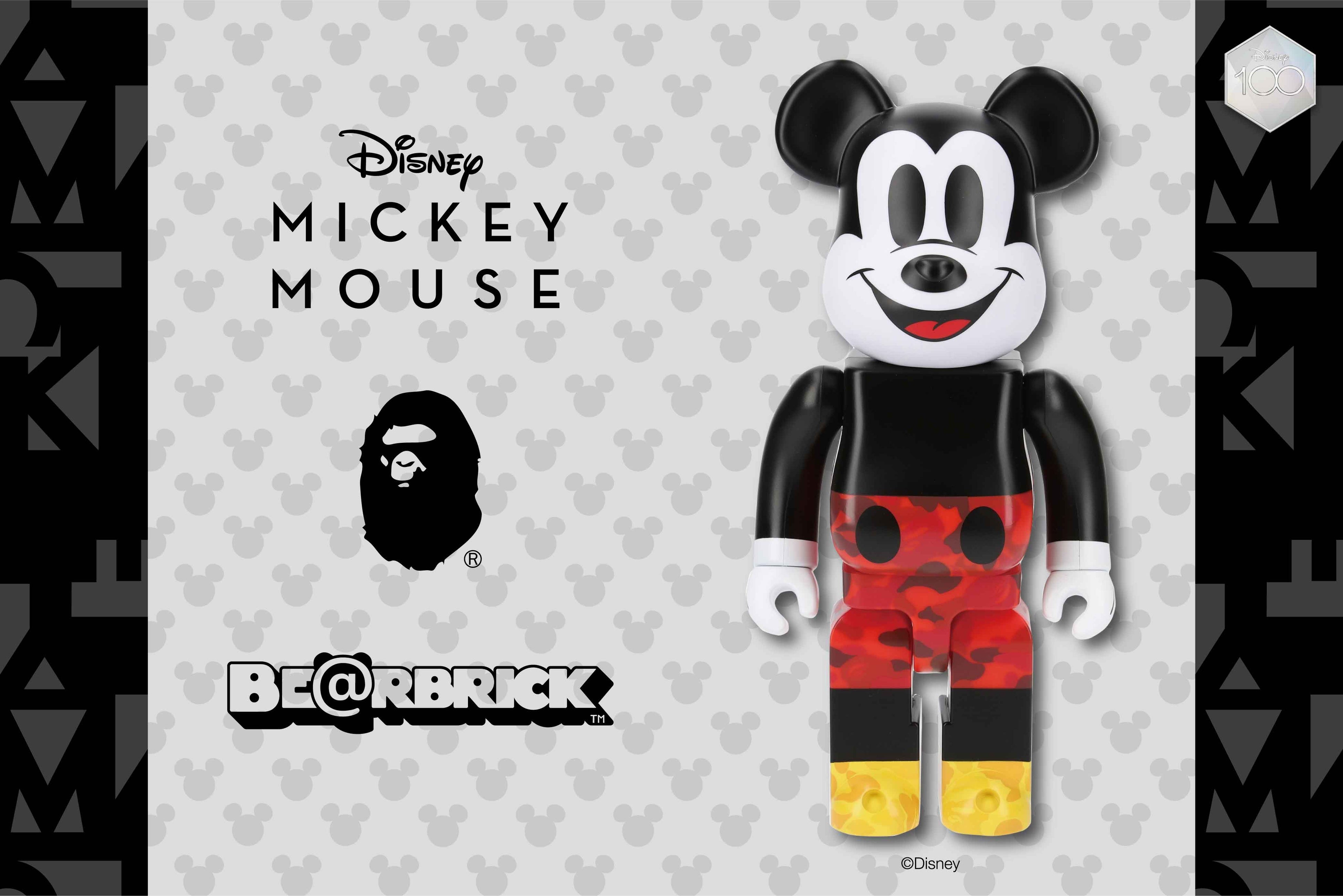 BE@RBRICK BAPE®︎ MICKEY MOUSEにアニバーサリーモデルが登場 | 株式
