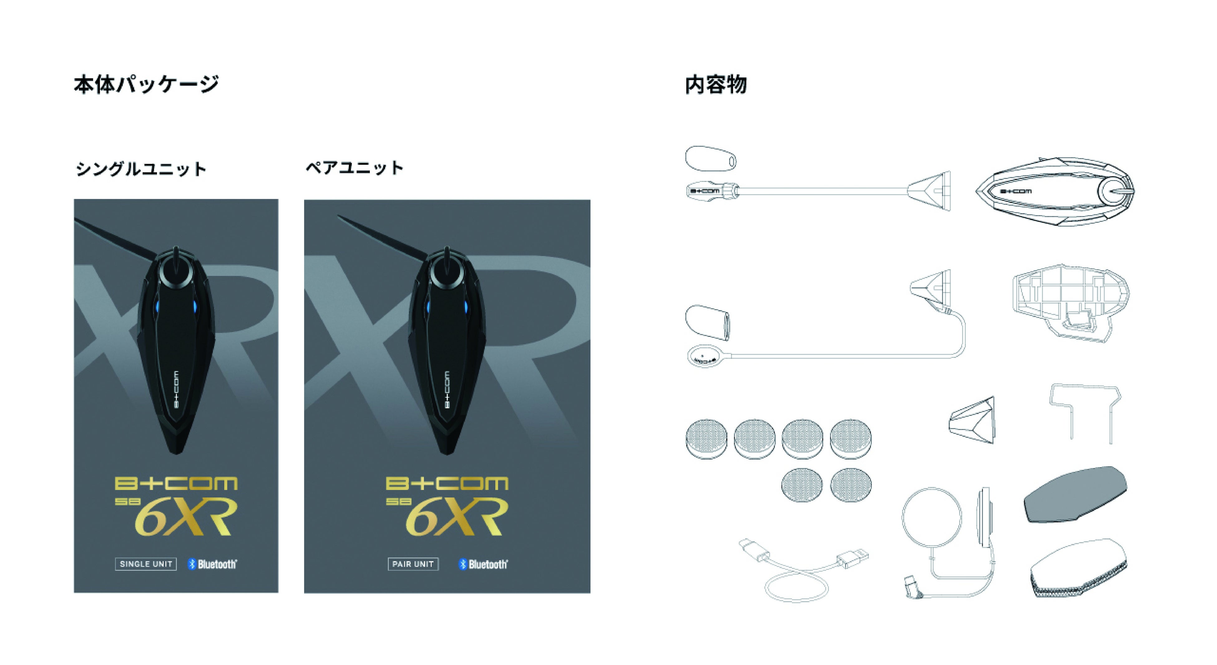 バイク用Bluetoothインカム「B+COM」シリーズ新製品＜B+COM SB6XR