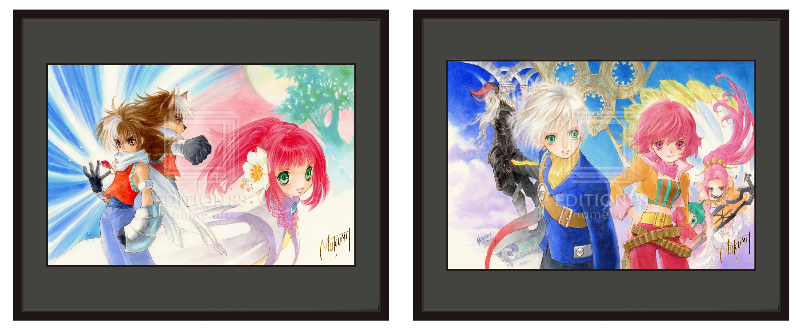 テイルズ アートフレーム 複製原画 シリアルナンバー 100個限定