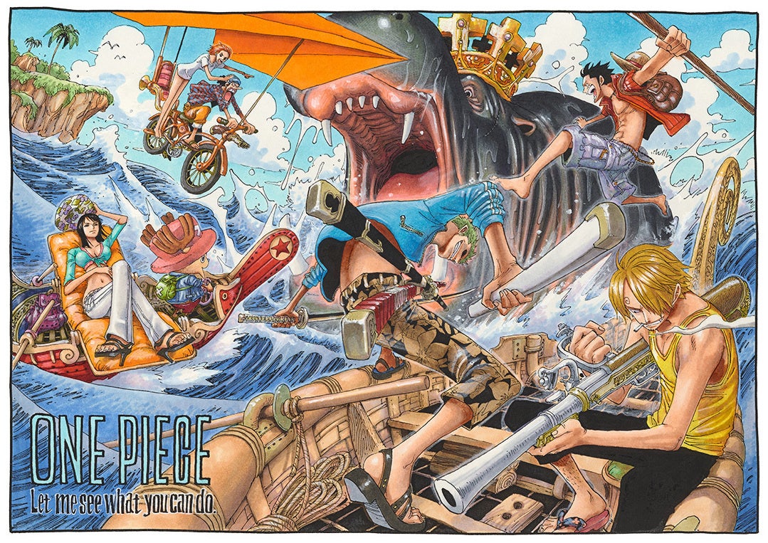 ONE PIECE / 海底遺跡 マンガアート 世界限定20部 ONE PIECE / 海底