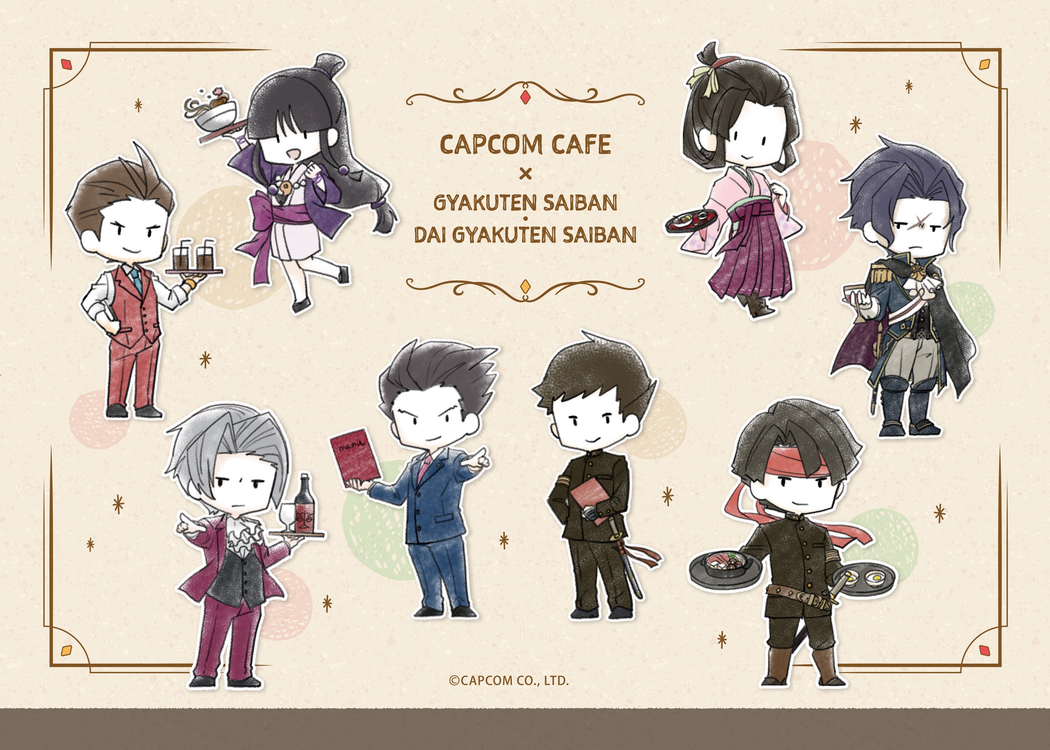 逆転裁判 大逆転裁判 カプコンカフェ 成歩堂龍一 缶バッジ 3個