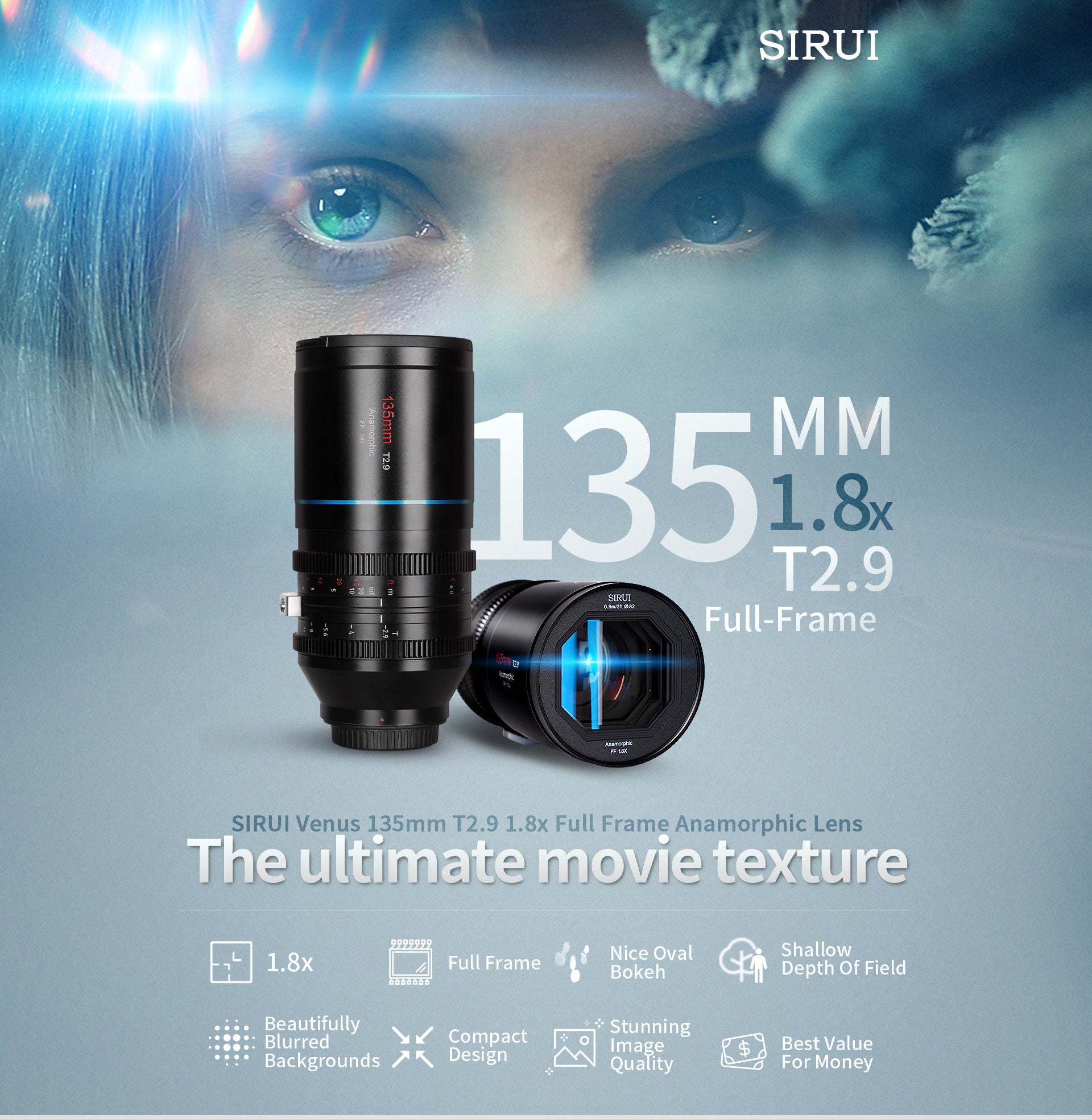 SIRUI 135mm T2.9 アナモルフィックレンズ L mount Amazon.co.jp