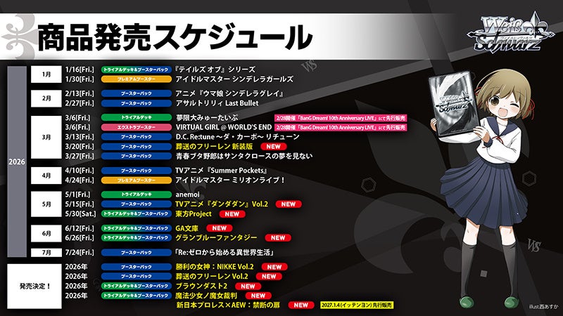 ヴァイスシュヴァルツの新規タイトルや今後の展開を発表！「ヴァイス