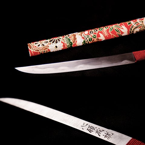 ☆雪笹文蒔繪守刀☆守刀 模造刀 短刀 箱付き ☆雪笹文蒔繪守刀☆守刀