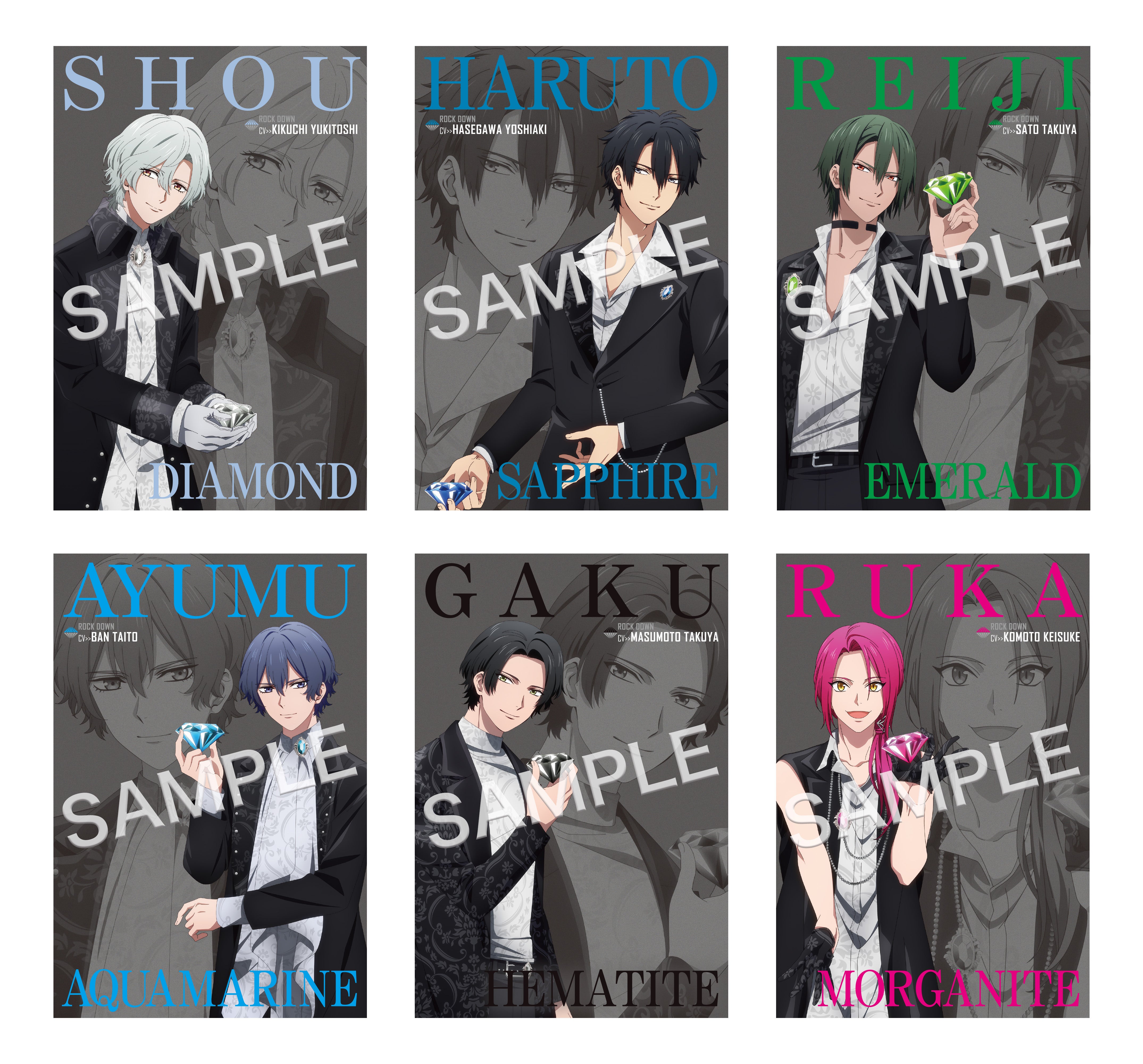 アニメキャラクター 5枚セットx8 PLAVE JAPAN アニメキャラクター 5枚