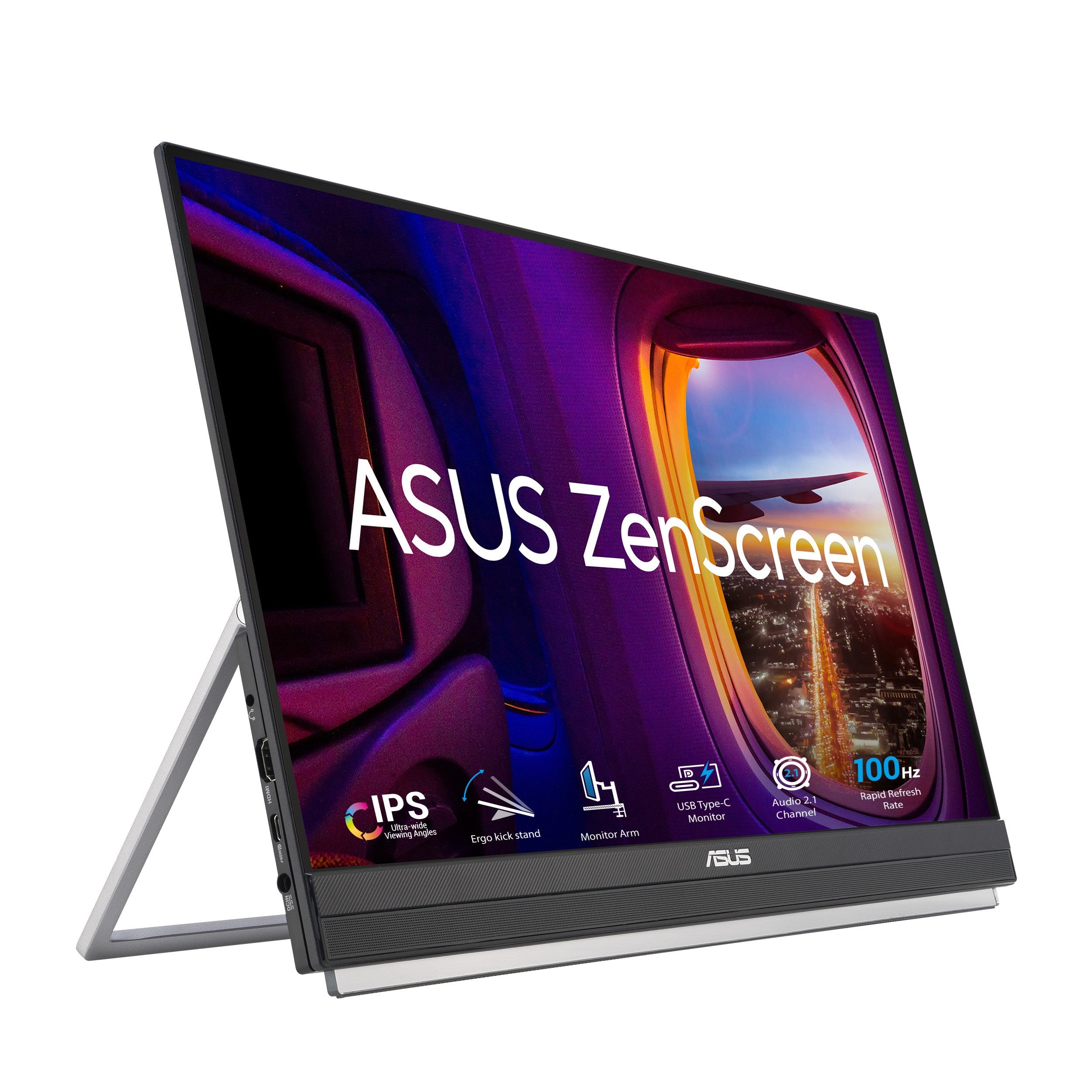 15.6型、FHDノングレアIPSポータブルディスプレイ「ASUS ZenScreen