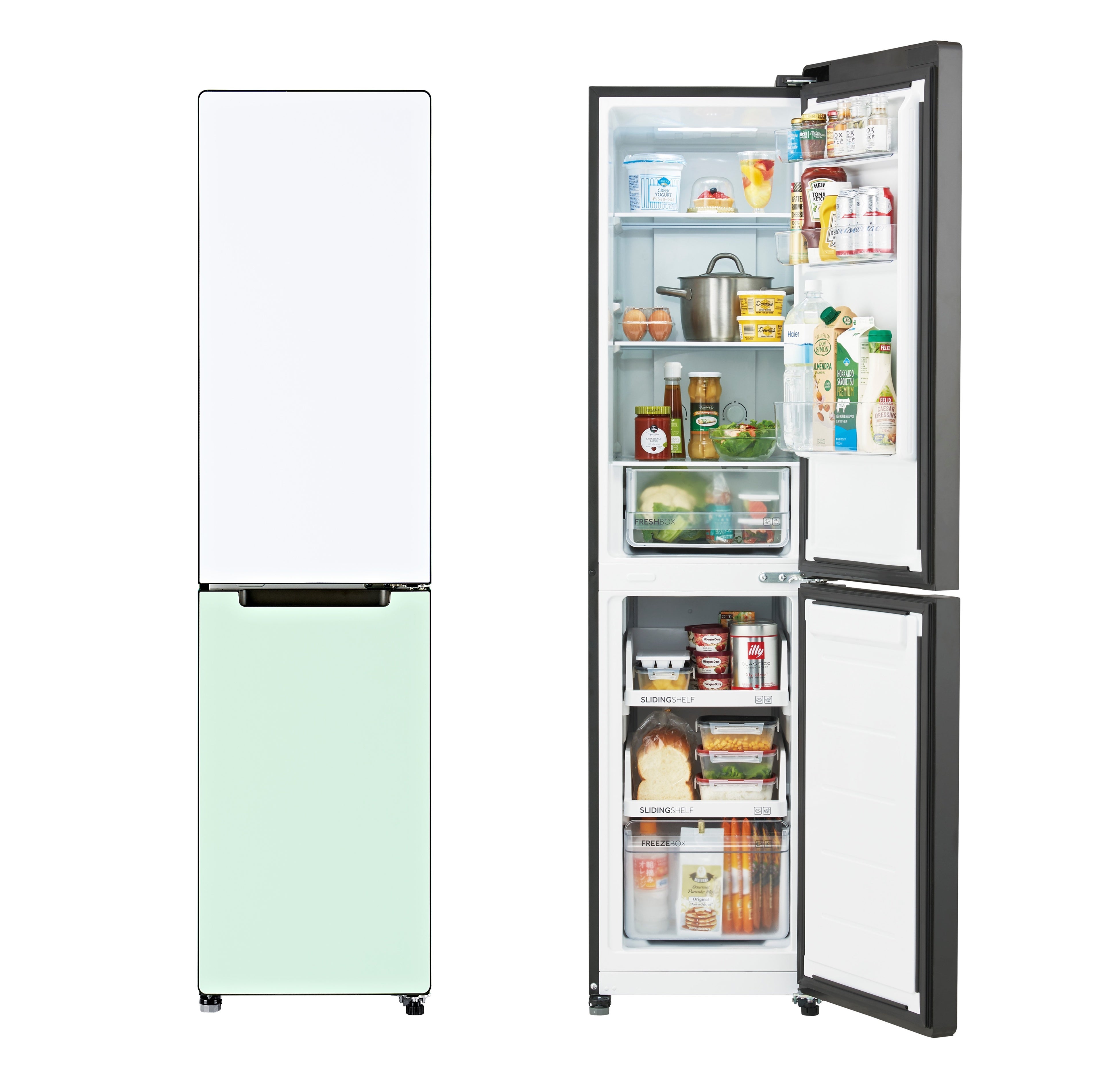 ハイアール、208L冷凍冷蔵庫『freemo』の新色として、キュートで大人